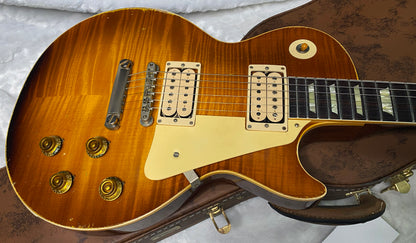 NEW! Gibson Custom 1959 Les Paul Standard Resissue Electric Guitar - Beauty of the Burst #86 Heavy Aged - MONSTER TOP! - Authorized Dealer -G07374