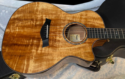 NEW! Taylor Custom 724ce Acoustic-Electric Guitar - Natural Gloss - AAAAA Hand Picked Koa - WOW! Authorized Dealer - G05889