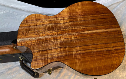 NEW! Taylor Custom 724ce Acoustic-Electric Guitar - Natural Gloss - AAAAA Hand Picked Koa - WOW! Authorized Dealer - G05889