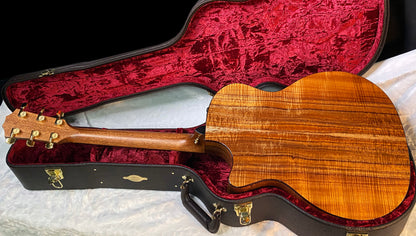 NEW! Taylor Custom 724ce Acoustic-Electric Guitar - Natural Gloss - AAAAA Hand Picked Koa - WOW! Authorized Dealer - G05889