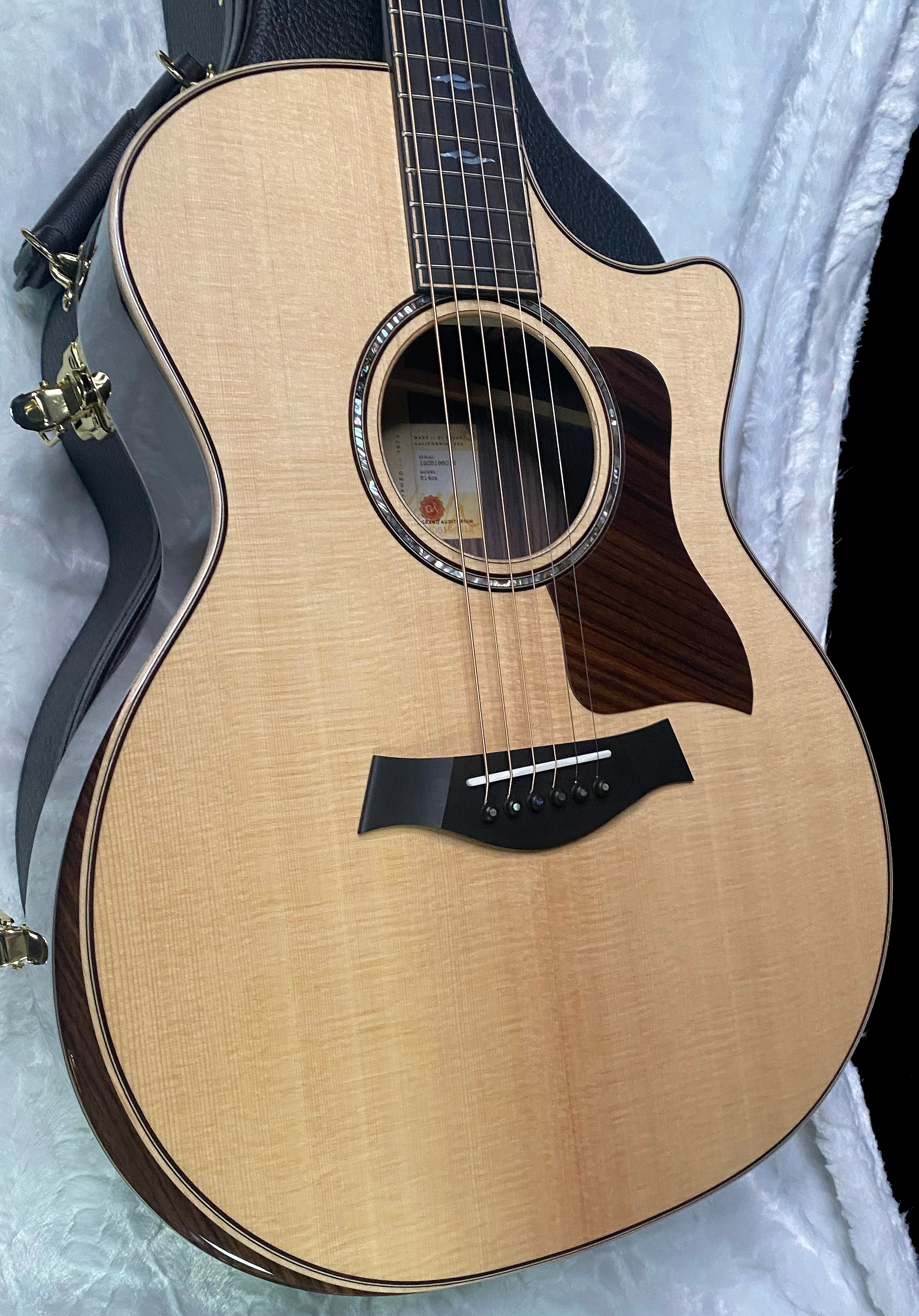 NEW ! Taylor 814ce Next Generation Acoustic-Electric Guitar - Natural Gloss - 4.6lbs - Authorized Dealer - G07376