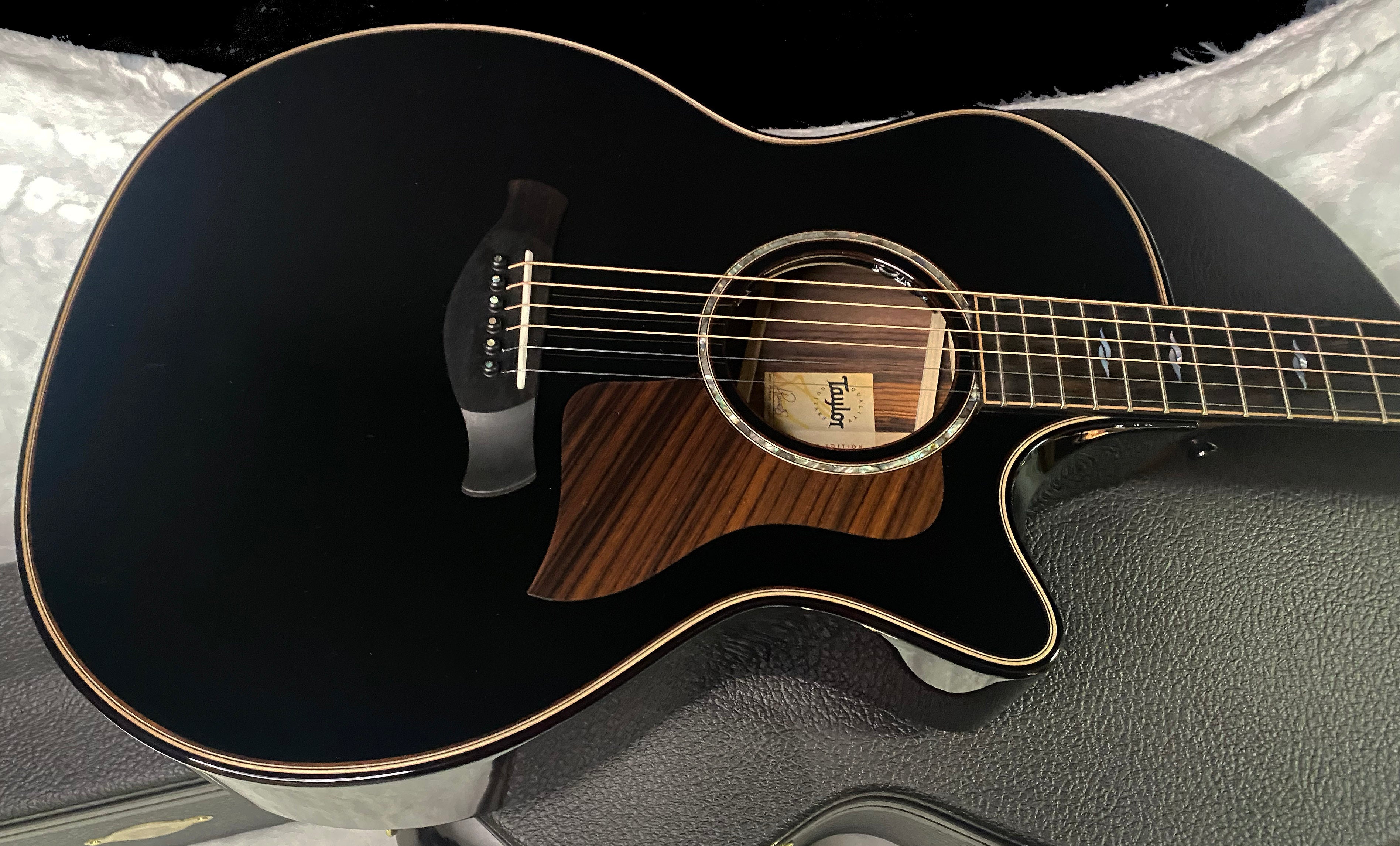 NEW! Taylor Next Generation Builder's Edition 814ce Adirondack Spruce/Rosewood Acoustic-Electric Guitar - Blacktop - 4.9lbs - Authorized Dealer - G07368