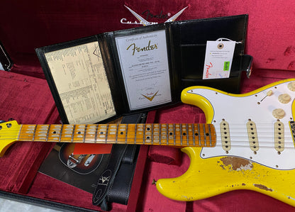 NEW! Fender Custom Shop Special Run '69 Stratocaster Heavy Relic - Handwound P/U's - Aged Graffiti Yellow - Reverse Headstock - 7.7lbs - Authorized Dealer - One OFF! SUPER RARE! G06753