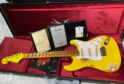 NEW! Fender Custom Shop Special Run '69 Stratocaster Heavy Relic - Handwound P/U's - Aged Graffiti Yellow - Reverse Headstock - 7.7lbs - Authorized Dealer - One OFF! SUPER RARE! G06753