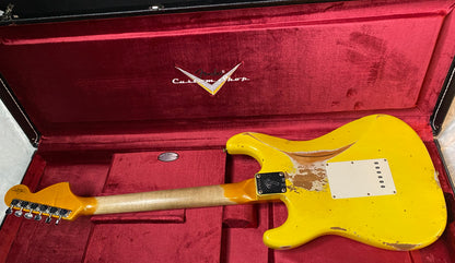 NEW! Fender Custom Shop Special Run '69 Stratocaster Heavy Relic - Handwound P/U's - Aged Graffiti Yellow - Reverse Headstock - 7.7lbs - Authorized Dealer - One OFF! SUPER RARE! G06753