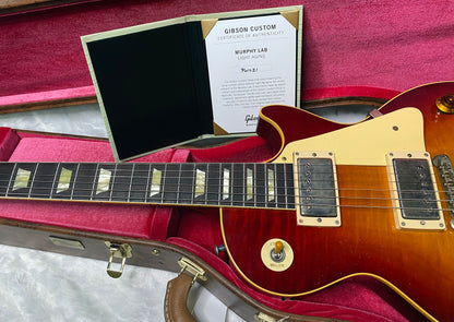 NEW! Gibson Custom Shop 1959 Les Paul Standard Murphy Lab Light Aged - Dark Cherry - Only 8.55 lbs - One Off! Dealer Select - Authorized Dealer - G07378