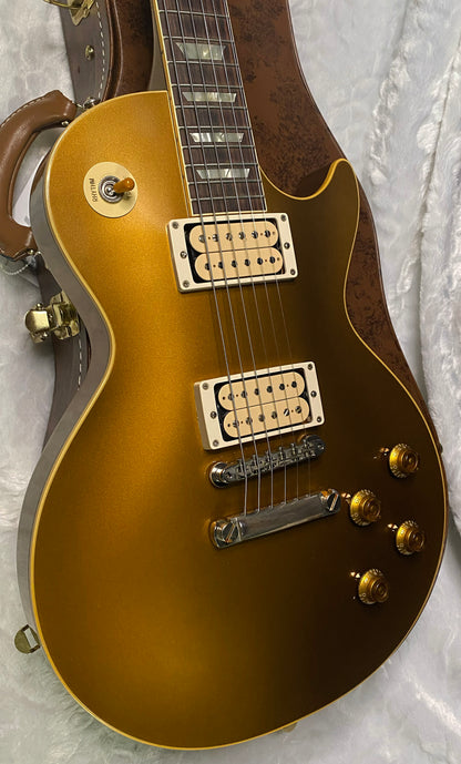 MINT! Gibson Custom Shop '57 Les Paul ALL OVER Double Gold Reissue - VOS - Uncovered Double White Pick-Ups - Authorized Dealer - Only 8.25 lbs - G07383