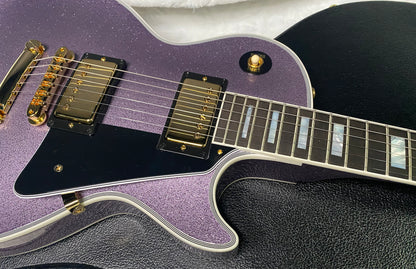 NEW! Gibson Custom Shop '68 Les Paul Custom Reissue - Custom Order - Gloss Lavender Sparkle Finish - Authorized Dealer - Only 7.55lbs - G07388