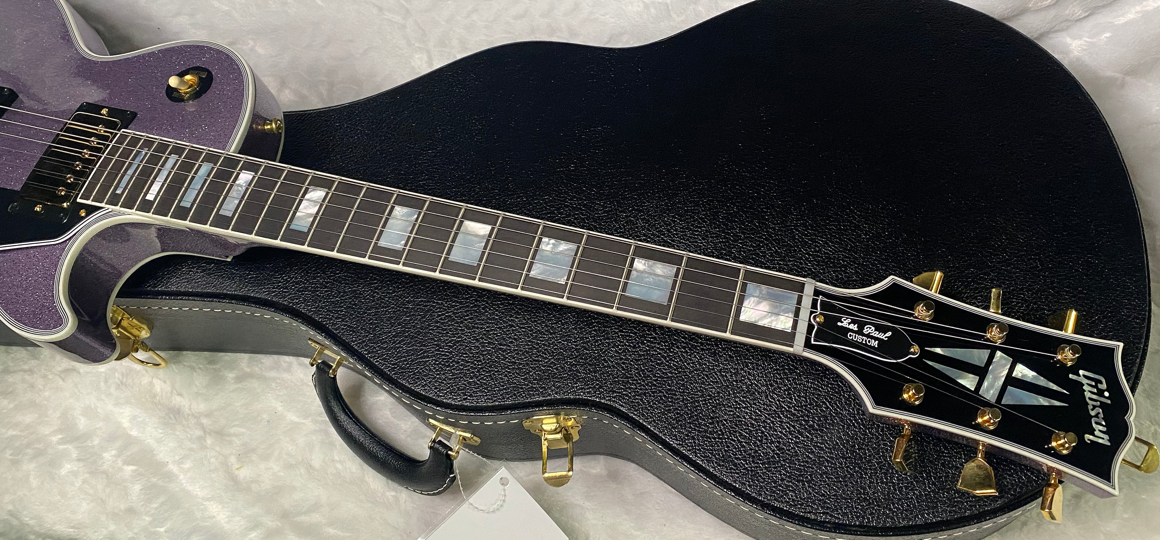 NEW! Gibson Custom Shop '68 Les Paul Custom Reissue - Custom Order - Gloss Lavender Sparkle Finish - Authorized Dealer - Only 7.55lbs - G07388