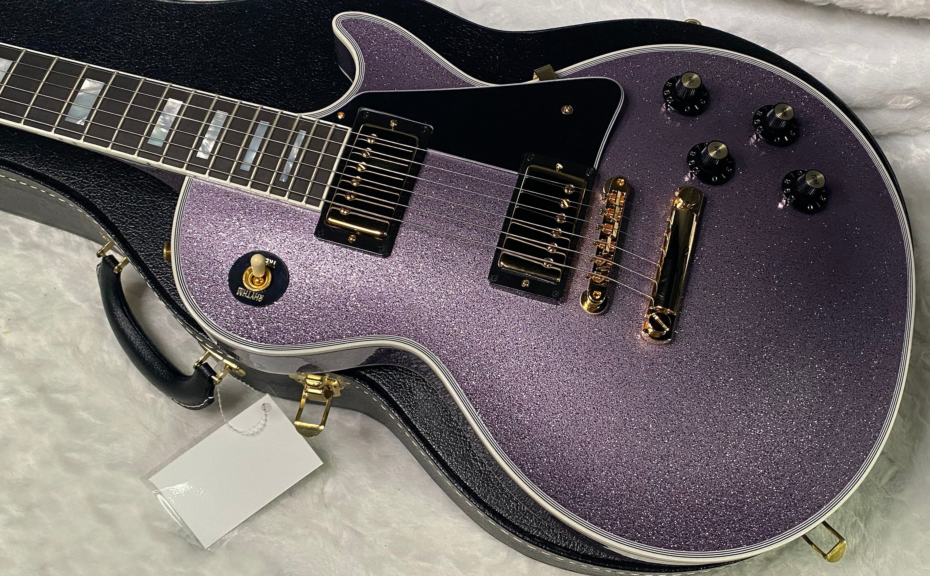 NEW! Gibson Custom Shop '68 Les Paul Custom Reissue - Custom Order - Gloss Lavender Sparkle Finish - Authorized Dealer - Only 7.55lbs - G07388