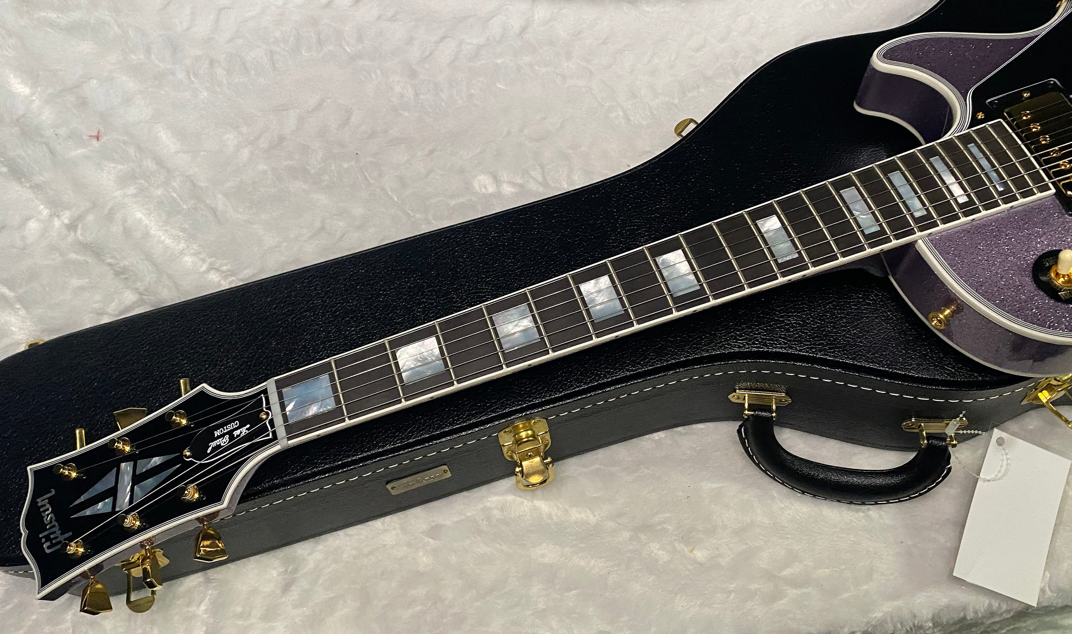 NEW! Gibson Custom Shop '68 Les Paul Custom Reissue - Custom Order - Gloss Lavender Sparkle Finish - Authorized Dealer - Only 7.55lbs - G07388