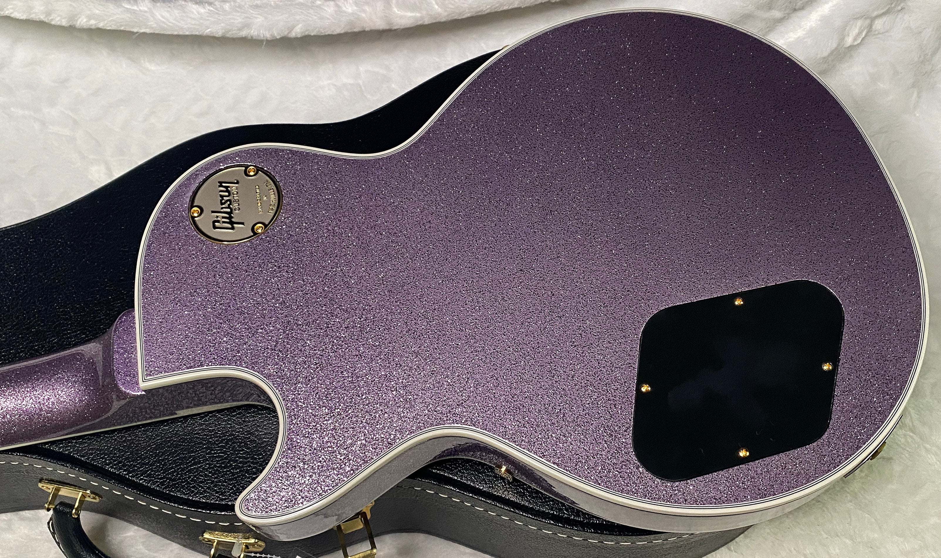 NEW! Gibson Custom Shop '68 Les Paul Custom Reissue - Custom Order - Gloss Lavender Sparkle Finish - Authorized Dealer - Only 7.55lbs - G07388