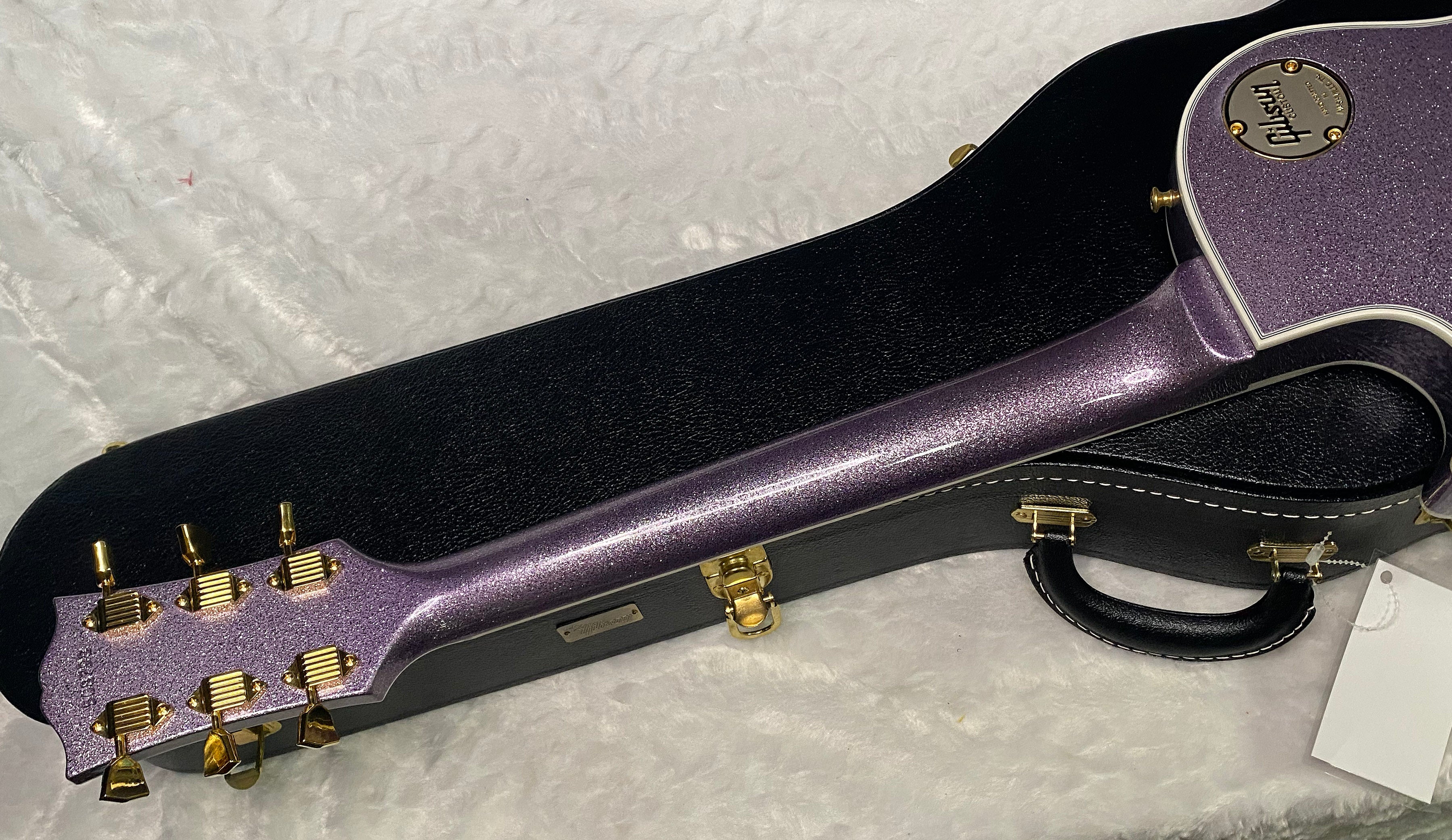 NEW! Gibson Custom Shop '68 Les Paul Custom Reissue - Custom Order - Gloss Lavender Sparkle Finish - Authorized Dealer - Only 7.55lbs - G07388
