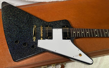 NEW! Gibson Custom 1958 Mahogany Explorer Reissue Electric Guitar - Rainbow Sparkle Gloss Finish - Authorized Dealer - 9.2lbs - G07387