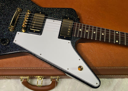 NEW! Gibson Custom 1958 Mahogany Explorer Reissue Electric Guitar - Rainbow Sparkle Gloss Finish - Authorized Dealer - 9.2lbs - G07387
