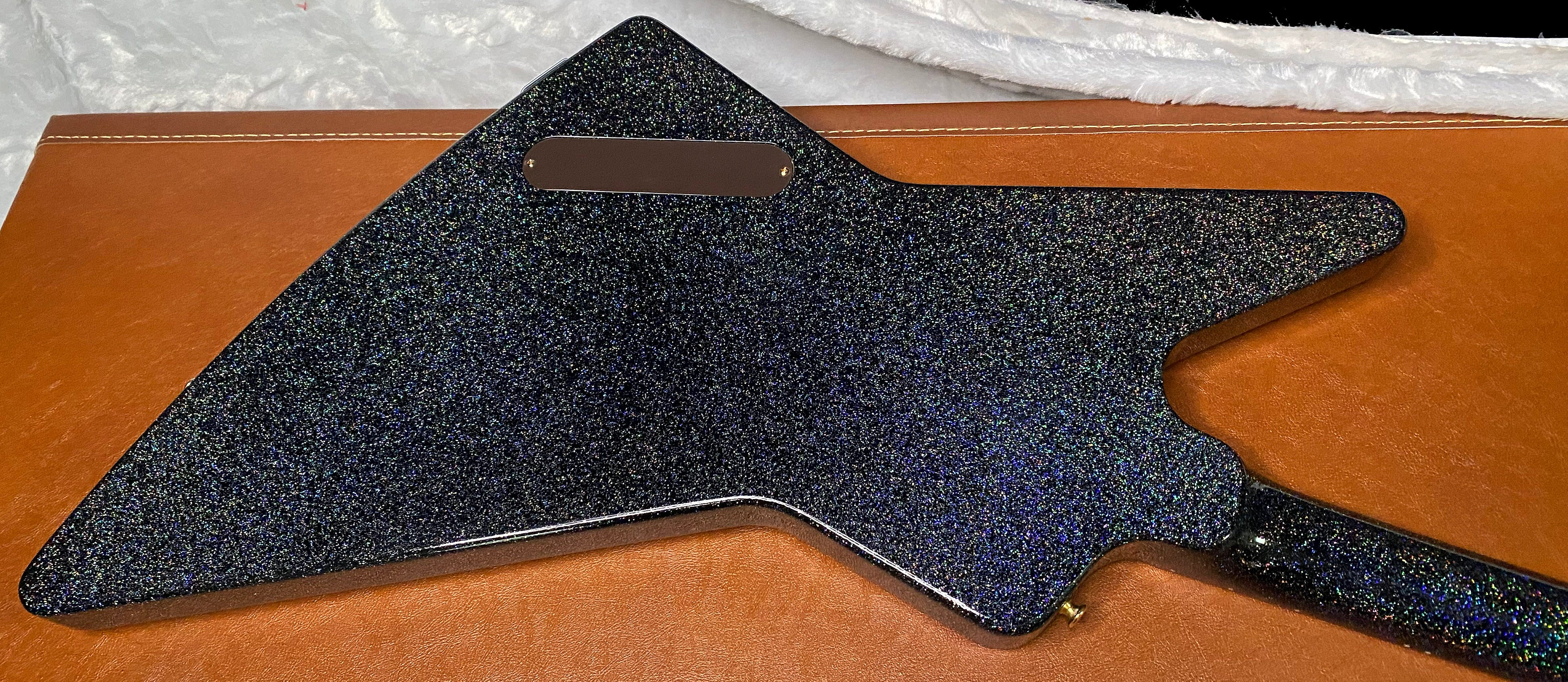 NEW! Gibson Custom 1958 Mahogany Explorer Reissue Electric Guitar - Rainbow Sparkle Gloss Finish - Authorized Dealer - 9.2lbs - G07387