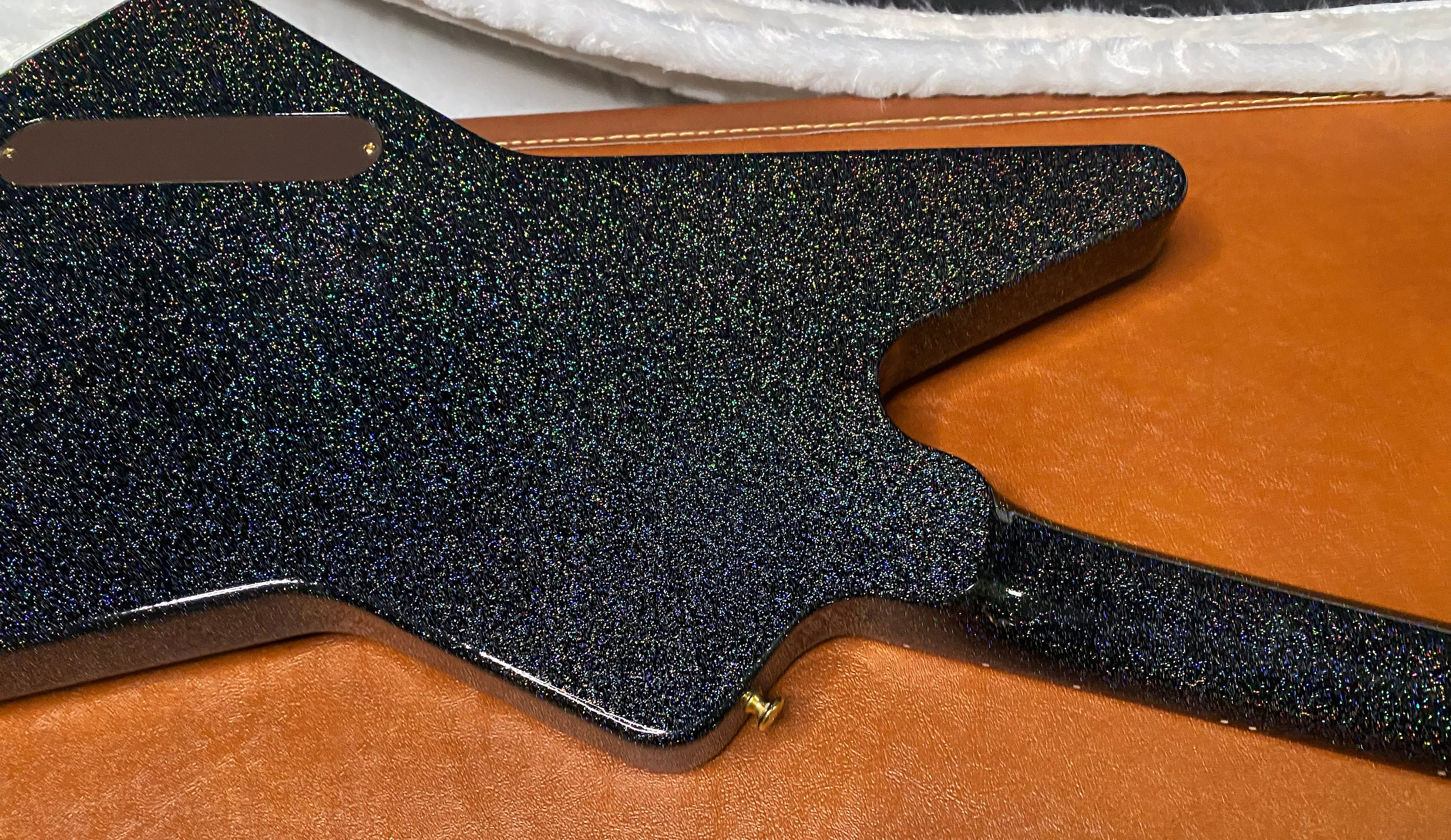NEW! Gibson Custom 1958 Mahogany Explorer Reissue Electric Guitar - Rainbow Sparkle Gloss Finish - Authorized Dealer - 9.2lbs - G07387