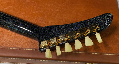 NEW! Gibson Custom 1958 Mahogany Explorer Reissue Electric Guitar - Rainbow Sparkle Gloss Finish - Authorized Dealer - 9.2lbs - G07387