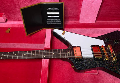 NEW! Gibson Custom 1958 Mahogany Explorer Reissue Electric Guitar - Rainbow Sparkle Gloss Finish - Authorized Dealer - 9.2lbs - G07387