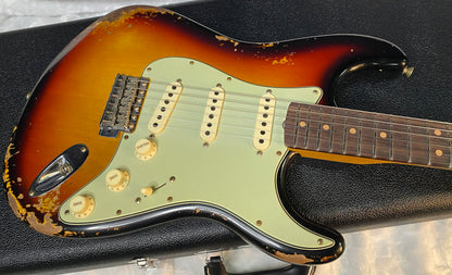 NEW! Fender Custom Shop Limited Edition '64 L-Series Stratocaster Heavy Relic Faded Aged 3-Tone Sunburst - Authorized Dealer - 7.75lbs - G05905