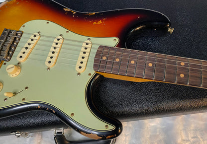 NEW! Fender Custom Shop Limited Edition '64 L-Series Stratocaster Heavy Relic Faded Aged 3-Tone Sunburst - Authorized Dealer - 7.75lbs - G05905