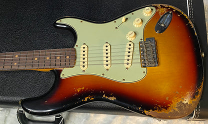 NEW! Fender Custom Shop Limited Edition '64 L-Series Stratocaster Heavy Relic Faded Aged 3-Tone Sunburst - Authorized Dealer - 7.75lbs - G05905