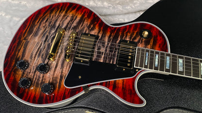 NEW! Gibson Dealer Select Custom Shop Les Paul Custom Monster Quilt - Pearl Black Burst - Authorized Dealer - WOW! 10lbs - G07377