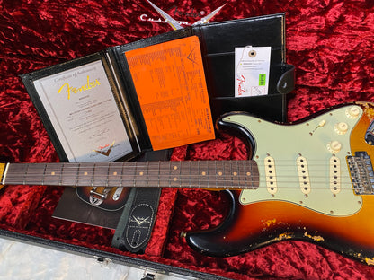 NEW! Fender Custom Shop Limited Edition '64 L-Series Stratocaster Heavy Relic Faded Aged 3-Tone Sunburst - Authorized Dealer - 7.75lbs - G05905