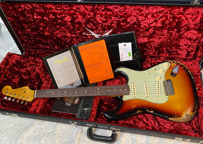 NEW! Fender Custom Shop Limited Edition '64 L-Series Stratocaster Heavy Relic Faded Aged 3-Tone Sunburst - Authorized Dealer - 7.75lbs - G05905