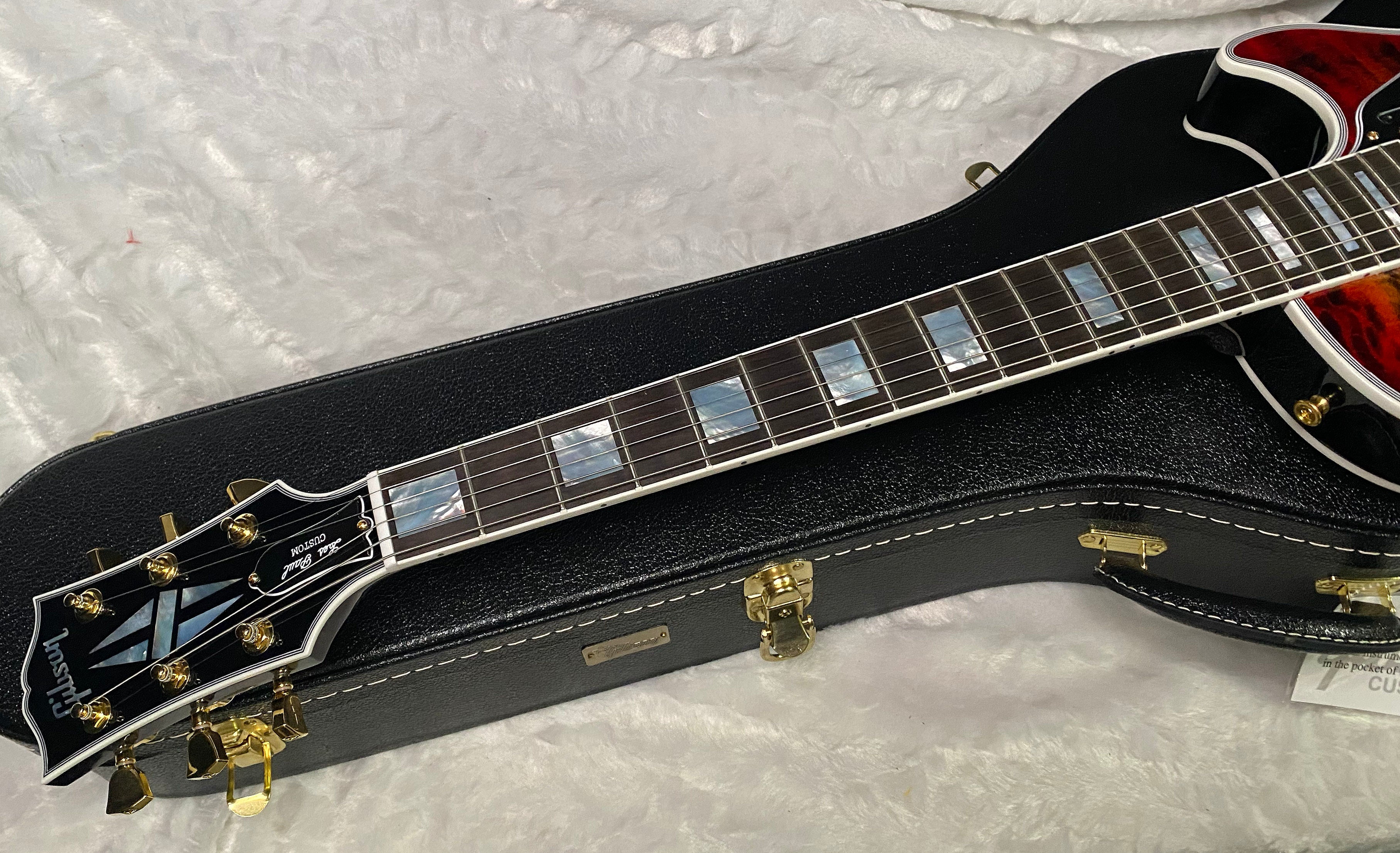 NEW! Gibson Dealer Select Custom Shop Les Paul Custom Monster Quilt - Pearl Black Burst - Authorized Dealer - WOW! 10lbs - G07377