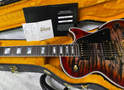 NEW! Gibson Dealer Select Custom Shop Les Paul Custom Monster Quilt - Pearl Black Burst - Authorized Dealer - WOW! 10lbs - G07377