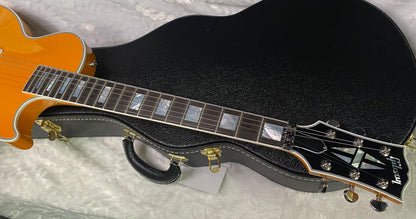 NEW! Gibson Custom Shop Les Paul Custom Axcess Made 2 Measure Grabber Orange - Only 7.5lbs - One Pick-Up - Authorized Dealer - G07390