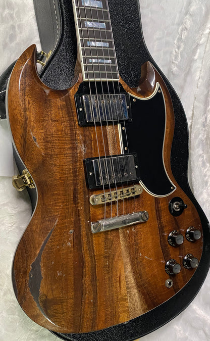 NEW! Gibson CS Custom Shop SG Custom Figured KOA - Murphy Lab Heavy Aging - Authorized Dealer - 7.5 lbs - G07385