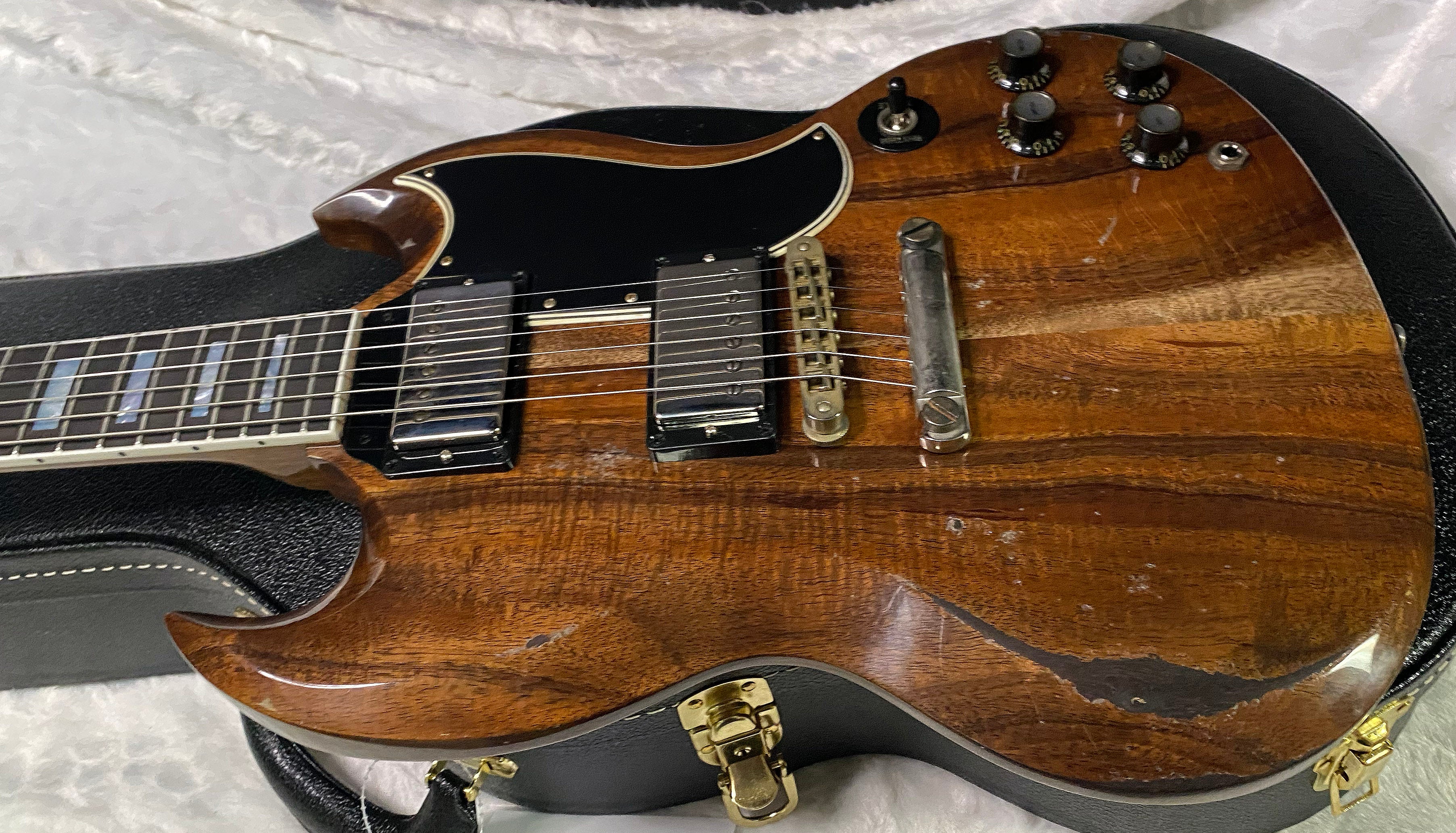 NEW! Gibson CS Custom Shop SG Custom Figured KOA - Murphy Lab Heavy Aging - Authorized Dealer - 7.5 lbs - G07385