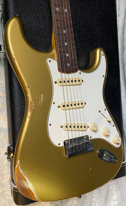 NEW! Fender Custom Shop 2025 NAMM Limited Edition Stratocaster PRO Relic - HLE Gold - Authorized Dealer - 7.6lbs - G05912