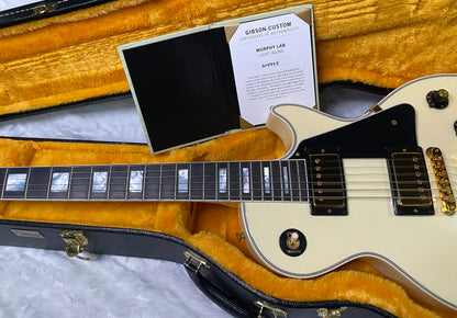 NEW! Gibson Custom Shop '68 Les Paul Custom Reissue Dealer Select One of a Kind - Murphy Lab Light Aged - Classic White Finish - Only 9.6lbs - Authorized Dealer - G07386