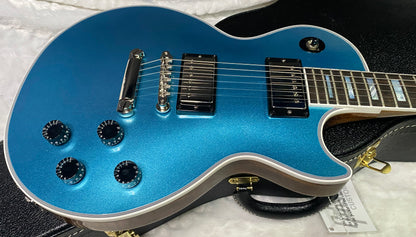 NEW! Gibson Les Paul Custom Axcess - One Of A Kind - ABSOLUTELY KILLER Flame Underneath Ice Blue Sparkle Finish! Only 7.5 lbs - Stinger Headstock - Authorized Dealer - G07381