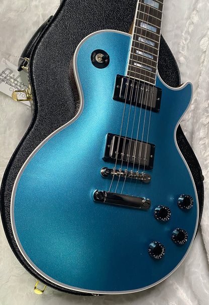 NEW! Gibson Les Paul Custom Axcess - One Of A Kind - ABSOLUTELY KILLER Flame Underneath Ice Blue Sparkle Finish! Only 7.5 lbs - Stinger Headstock - Authorized Dealer - G07381