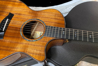 NEW! Taylor Custom 724ce Acoustic-Electric Guitar - Natural Gloss - AAAAA Hand Picked Koa - WOW! Authorized Dealer - G06770