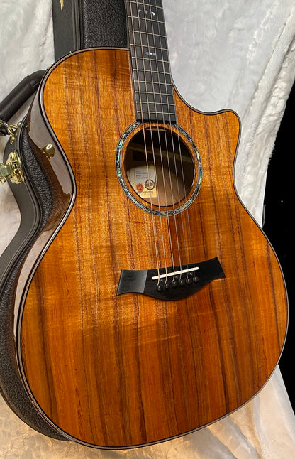 NEW! Taylor Custom 724ce Acoustic-Electric Guitar - Natural Gloss - AAAAA Hand Picked Koa - WOW! Authorized Dealer - G06770