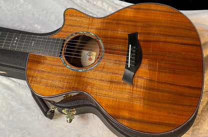 NEW! Taylor Custom 724ce Acoustic-Electric Guitar - Natural Gloss - AAAAA Hand Picked Koa - WOW! Authorized Dealer - G06770