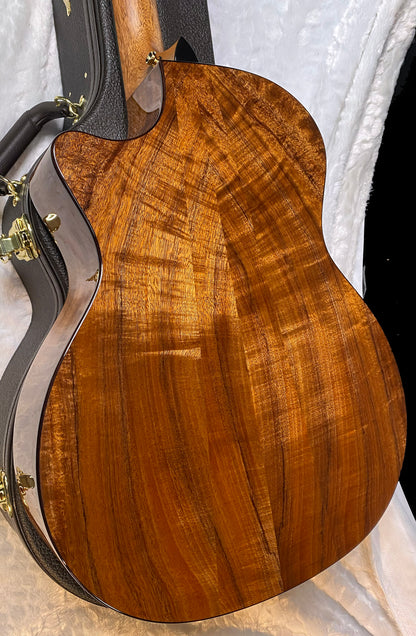 NEW! Taylor Custom 724ce Acoustic-Electric Guitar - Natural Gloss - AAAAA Hand Picked Koa - WOW! Authorized Dealer - G06770