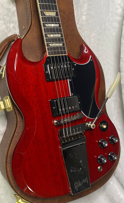 NEW! Gibson SG Standard '61 Maestro Vibrola Vintage Cherry - 7.1 lbs - Authorized Dealer! G07394