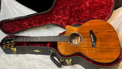 NEW! Taylor Custom 724ce Acoustic-Electric Guitar - Natural Gloss - AAAAA Hand Picked Koa - WOW! Authorized Dealer - G06770