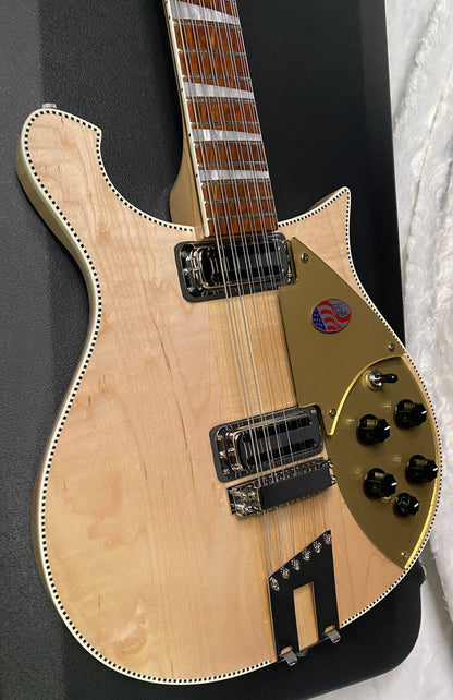 NEW! Rickenbacker 660/12 Maple Glo MG 7.55 lbs - Authorized Dealer - In Stock Ready to Ship- G07395