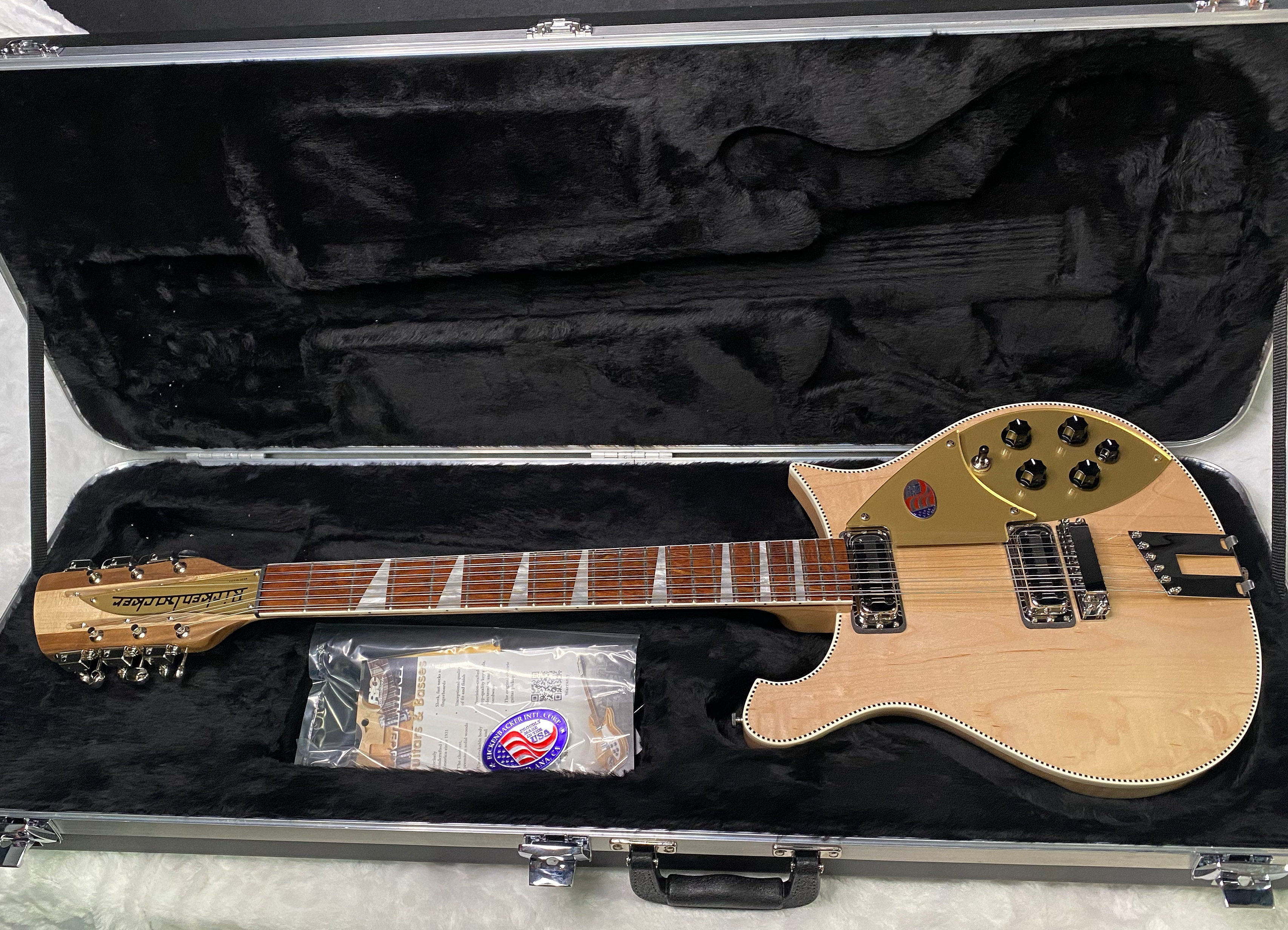 NEW! Rickenbacker 660/12 Maple Glo MG 7.55 lbs - Authorized Dealer - In Stock Ready to Ship- G07395
