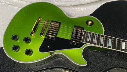 NEW! Gibson Made 2 Measure Custom Shop Les Paul M2M Gekko Green Sparkle - Custombucker Pick-Ups - Only 8.6lbs - Authorized Dealer - G07382