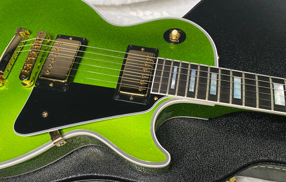 NEW! Gibson Made 2 Measure Custom Shop Les Paul M2M Gekko Green Sparkle - Custombucker Pick-Ups - Only 8.6lbs - Authorized Dealer - G07382