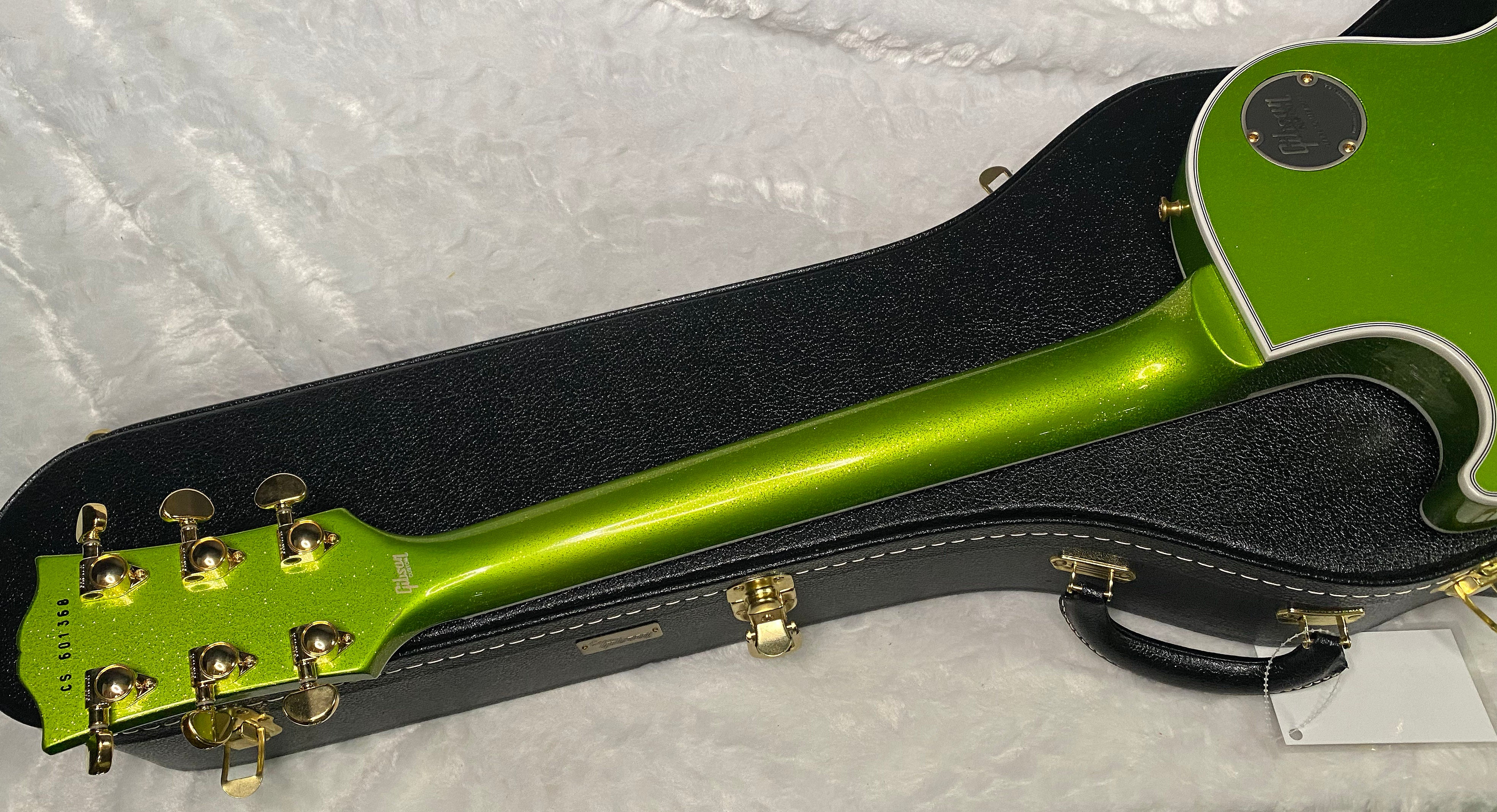 NEW! Gibson Made 2 Measure Custom Shop Les Paul M2M Gekko Green Sparkle - Custombucker Pick-Ups - Only 8.6lbs - Authorized Dealer - G07382