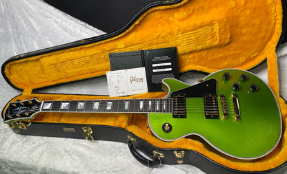NEW! Gibson Made 2 Measure Custom Shop Les Paul M2M Gekko Green Sparkle - Custombucker Pick-Ups - Only 8.6lbs - Authorized Dealer - G07382